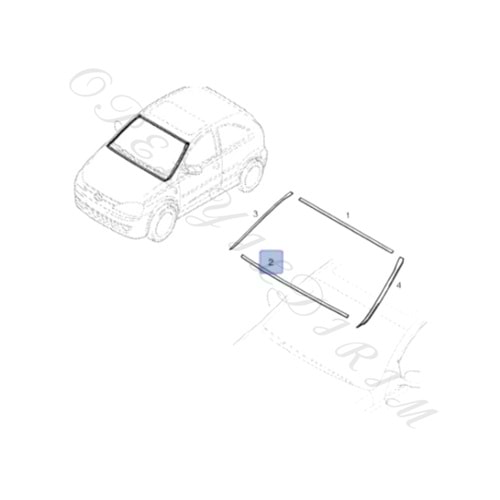 Opel Corsa C Ön Cam Alt Çıtası Gm Orijinal 9114903