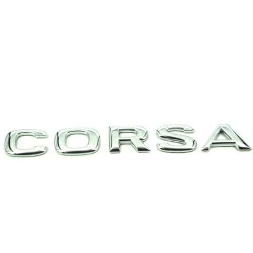 Opel Corsa C Bagaj Corsa Yazısı Krom Gm Orjinal Marka 9165793