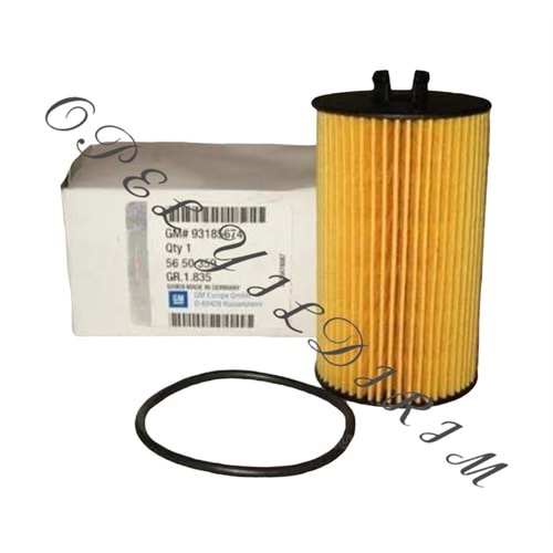 Opel Astra J 1.4 1.6 Yağ Filtresi Gm Orjinal 93185674