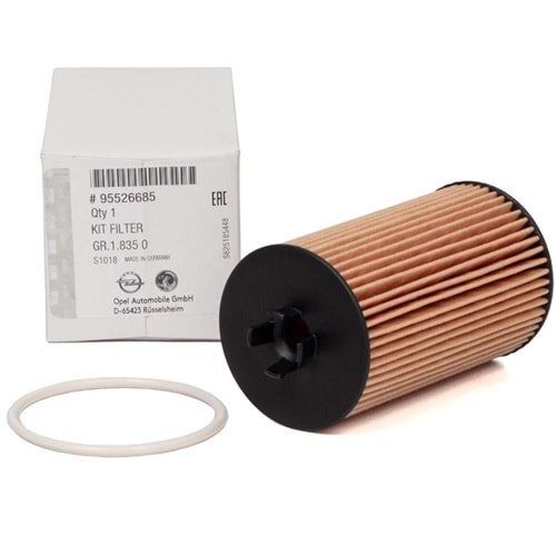 Opel Astra H Z18XER 1.4 16v Yağ Filtresi Gm Orjinal 95526685