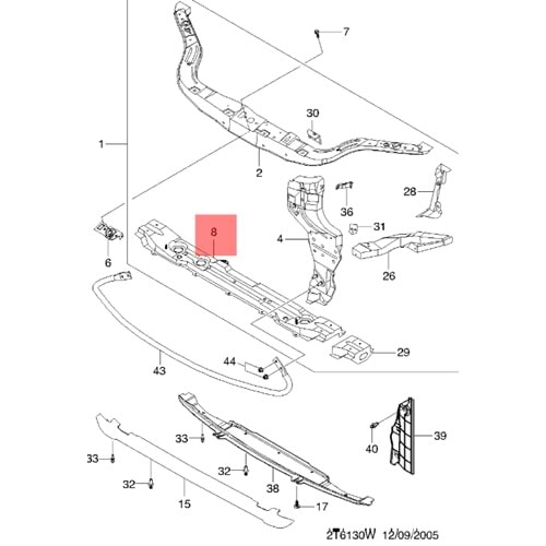 Chevrolet Aveo Kalos Radyatör Alt Sacı Gm Orjinal 96532737