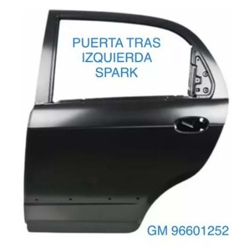 Chevrolet Spark M200 Sol Arka Kapı Gm Orjinal Marka 96601252