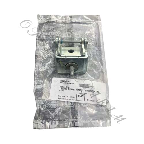Opel Combo E Bagaj Kapak Menteşesi Psa Marka 9822340180