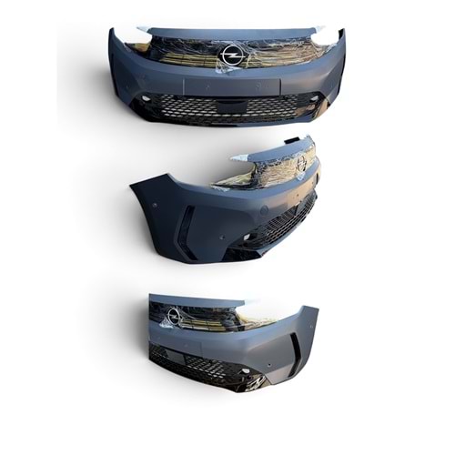 Opel Corsa F Makyajlı Kasa Ön Tampon Park Sensör Delikli Komple Biobody Marka 169258071T