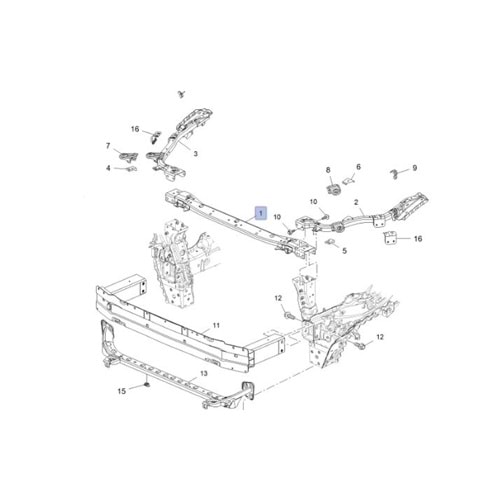Opel İnsignia B Orta Panel Sacı Dega Marka YR00132580