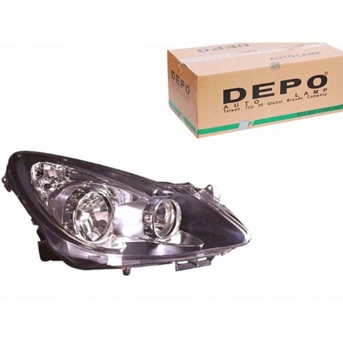 Opel Corsa D Sağ Ön Far Füme Depo Marka 442-1152R-LDEM2