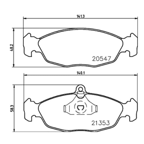 Opel Corsa B Ön Fren Balata Fte Marka 1605455