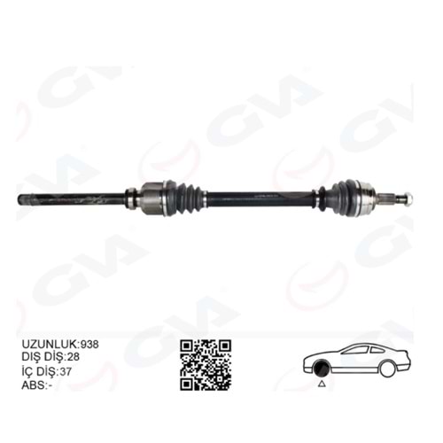 Opel Grandland X Sağ Aks Gva Marka 9677570880