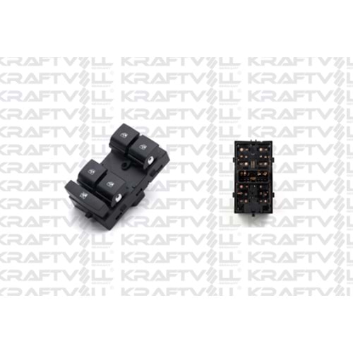 Chevrolet Aveo T300 Sol Ön 4`lü Cam Açma Kapama Düğmesi Kraftvoll Marka 95188244
