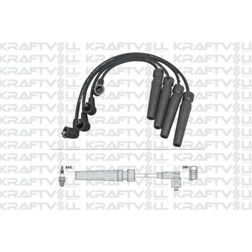 Chevrolet Lacetti 1.4 16V Doch Buji Kablo Takımı Kraftvoll Marka 96450249