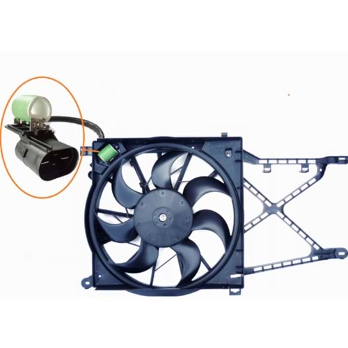 Opel Astra G 1.6 Radyatör Fan Motoru Komple 4 Soketli Maher Marka 1341372