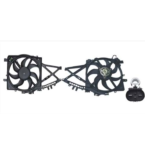 Opel Corsa C 1.3 Radyatör Fan Motoru Davlumbazı Mga Marka 1341388