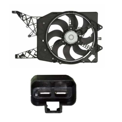 Opel Corsa D 1.3 Dizel Radyatör Fan Motoru Davlumbazlı Tekli Fanlı Veka Marka 1341399