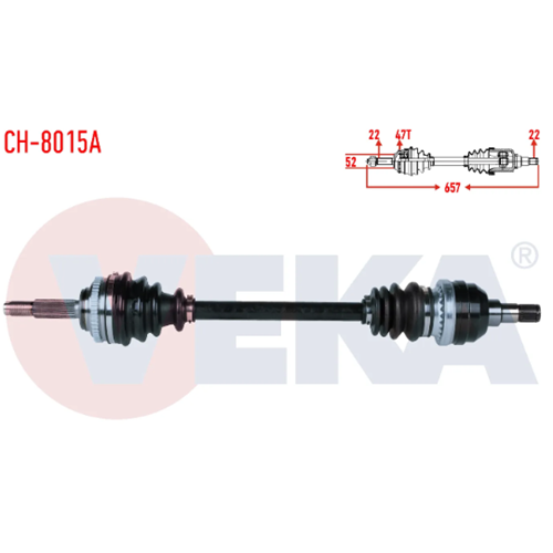 Chevrolet Aveo Kalos 1.2 8V Sol Aks Komple Veka Marka 96832203