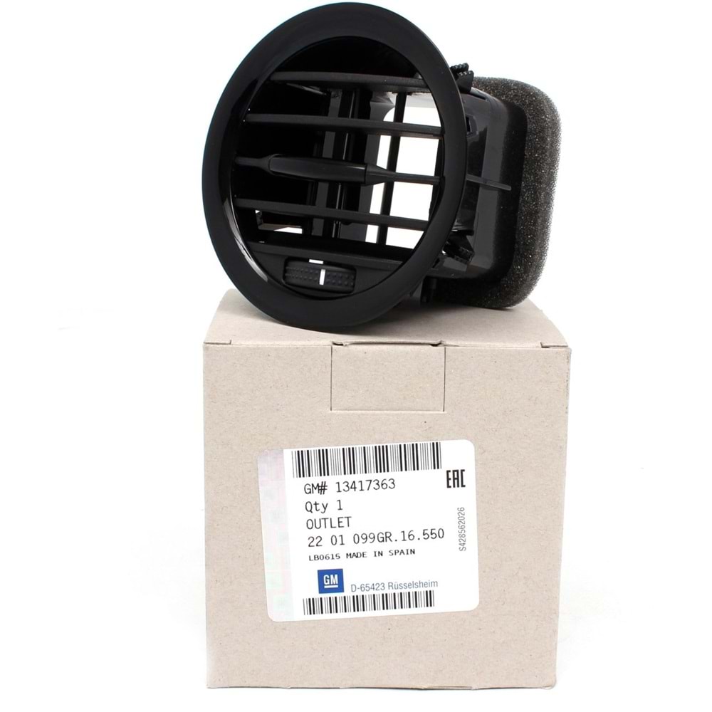 Opel Corsa D Kalorifer İç Havalandırma Muzulu Siyah Gm Orjinal Marka 13417363