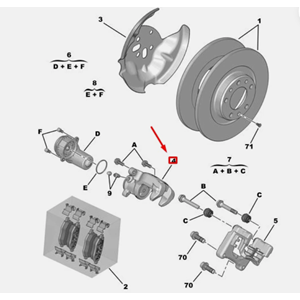 Opel Corsa F Sol Arka Kaliper Psa Orjinal 1672362480