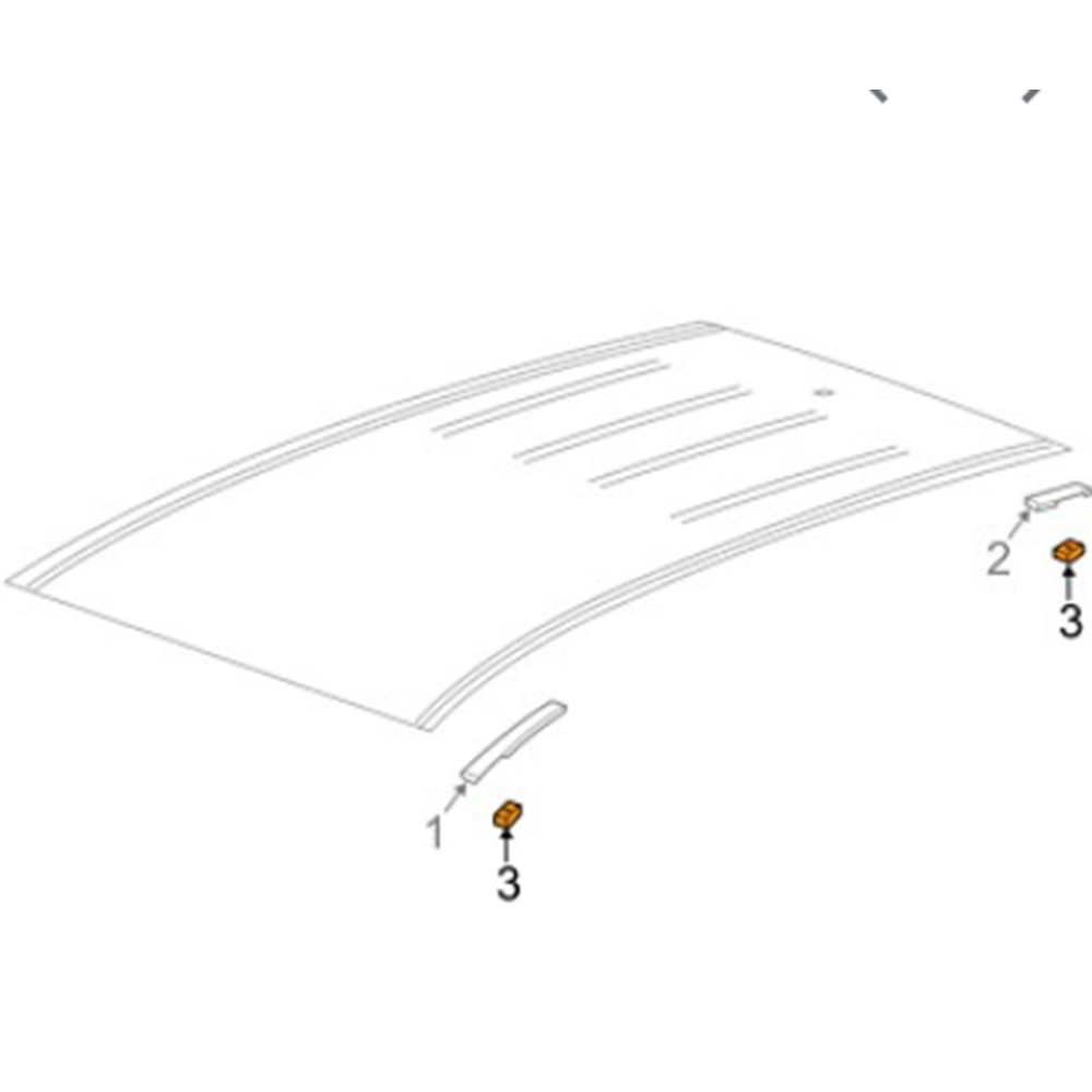 Opel Mokka A Tavan Çıtası Klipsi Gm Orjinal 20968056