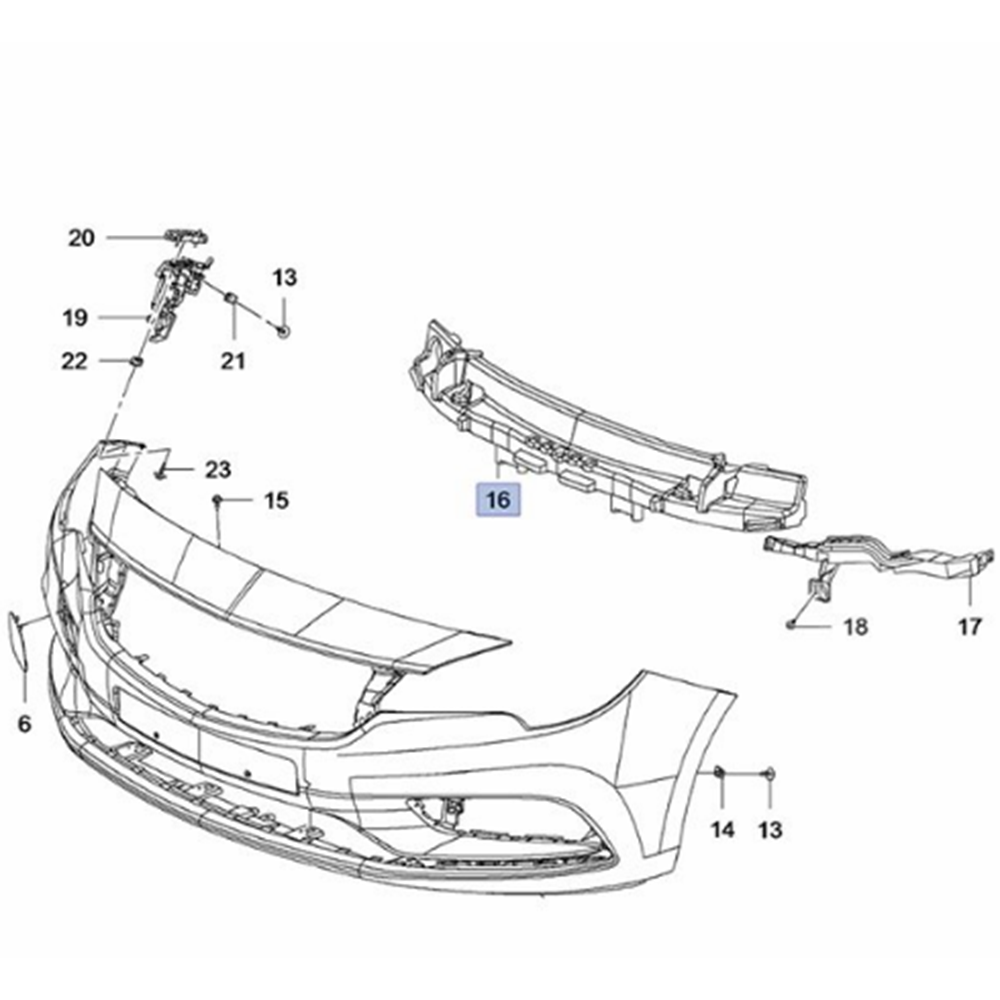 Opel Astra K Ön Darbe Tampon Köpüğü Gm Orjinal 39015887