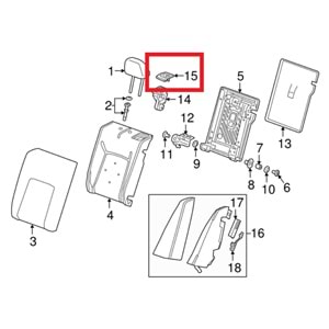 Opel İnsignia B Arka Koltuk Plastiği Gm Orjinal 39041657