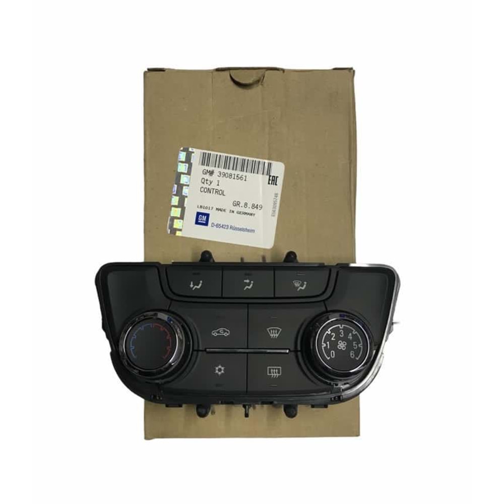 Opel Mokka A Klima Kontrol Paneli Gm Orjinal 39081561