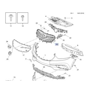 Opel Mokka A Panjur Gövdesi Gm Orjinal 42506900