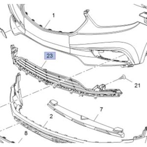 Opel Mokka A Alt Panjur Izgarası Gm Orjinal 42506905