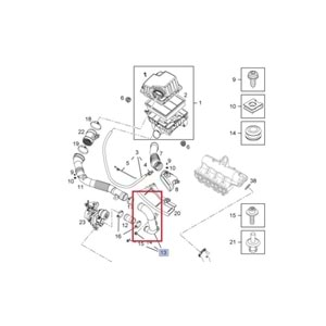 Opel Corsa D Turbo Dirsek Borusu Orjinal Gm 55557415