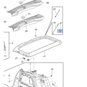Opel Mokka A Bagaj Pandizot Tutucu Gm Orjinal 95129884