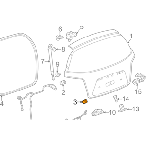 Opel Mokka A Bagaj Kapak Takozu Gm Orjinal 96240768