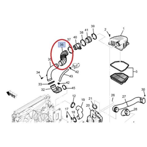 Chevrolet Captiva C100 Kasa 2.0 Dizel Hava Filtre Çıkış Hortumu Gm Orjinal 96628961