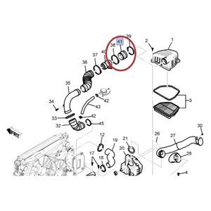 Chevrolet Captiva Hava Ölçerden Hava Filtresi Kutusu Arası Ürün Gm Orjinal Marka 96628965