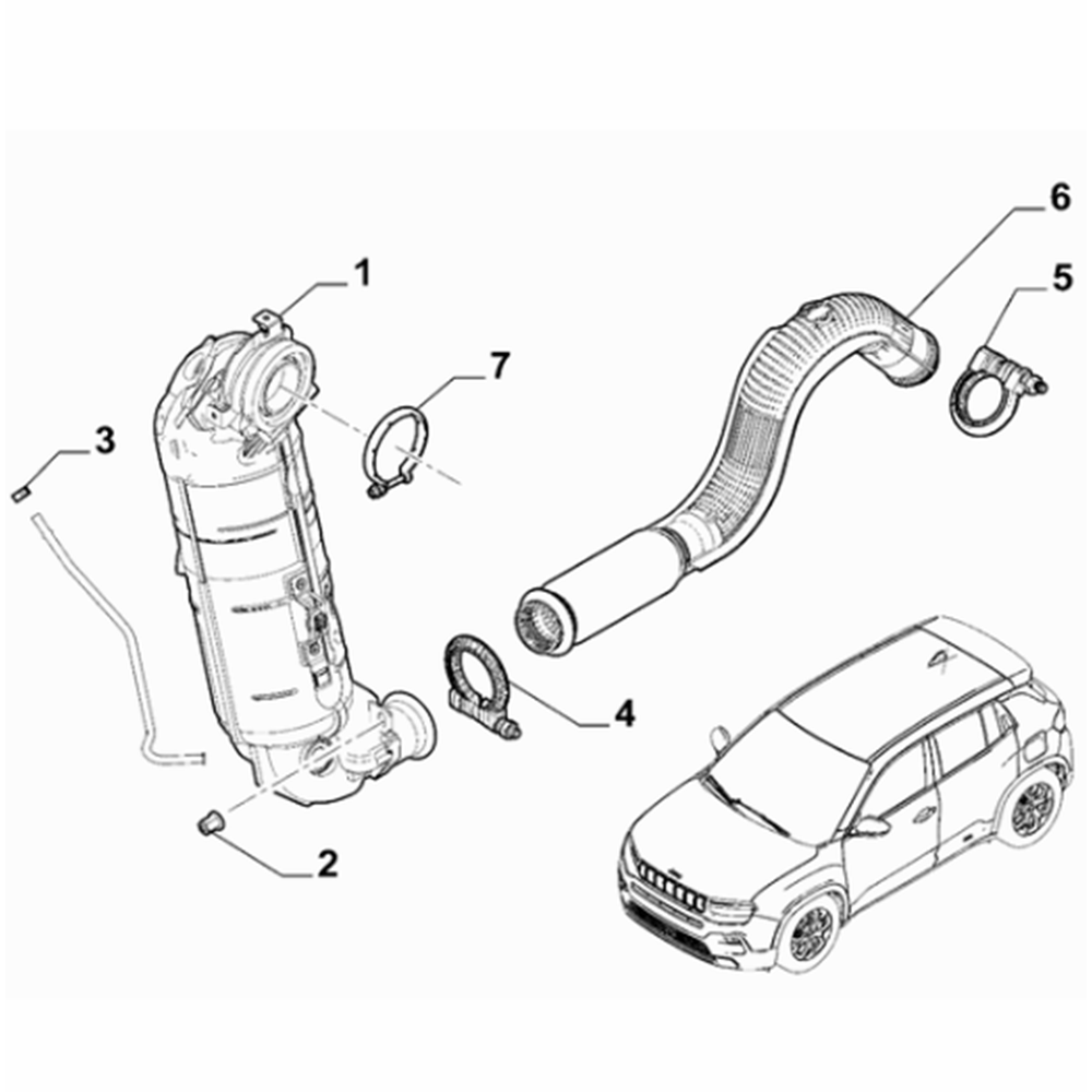 Opel Astra L Katalizatör Ve Egzoz Bağlantı Kelepçesi Gm Orjinal 9823269080