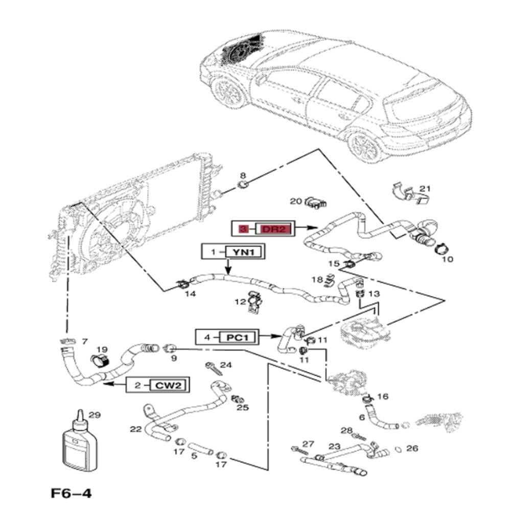 Opel Astra H Z13DTH Radyatör Alt Çıkış Hortumu Bsg Marka 13310136