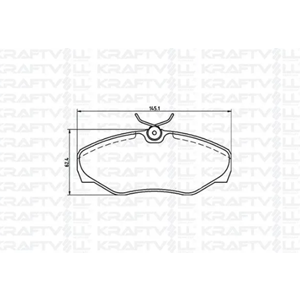 Opel Vivaro 1.9 Ön Balata Kraftvoll Marka 7701054771