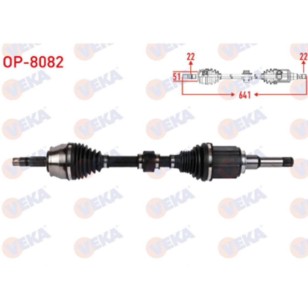 Opel Corsa E 1.4 Benzinli Sol Aks Komple 641mm Veka Marka 13468852