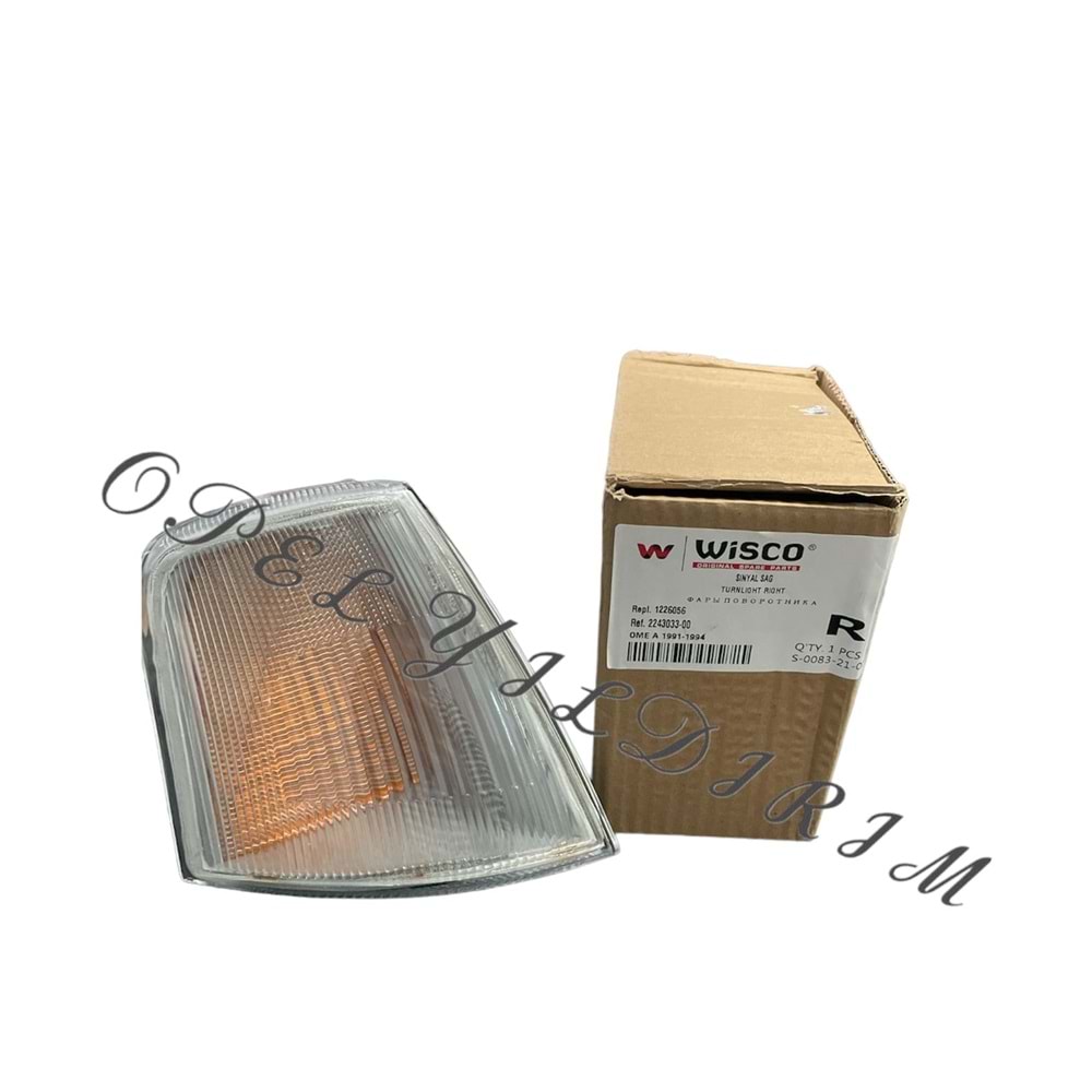 Opel Omega A Çamurluk Sinyali Sağ Wisco Marka 1226056